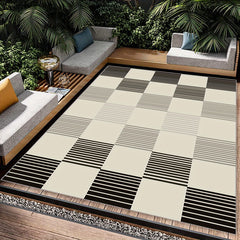 Large Non Slip Grid Patterned Carpet