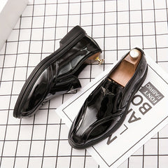 Women's PU Leather Slip On Soft Sole Oxfords