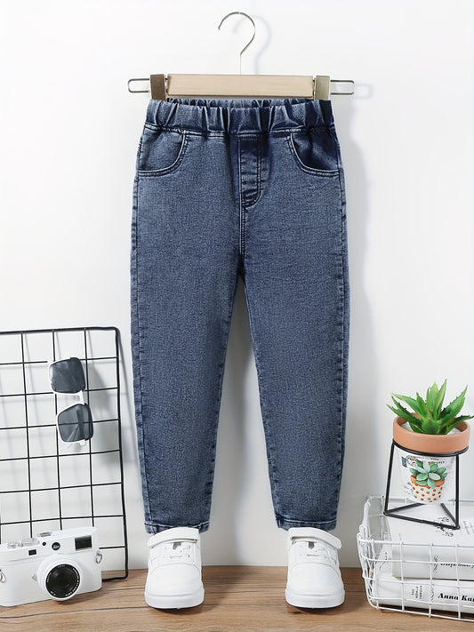 Boys Casual Denim Pants with Pocket for Spring and Autumn