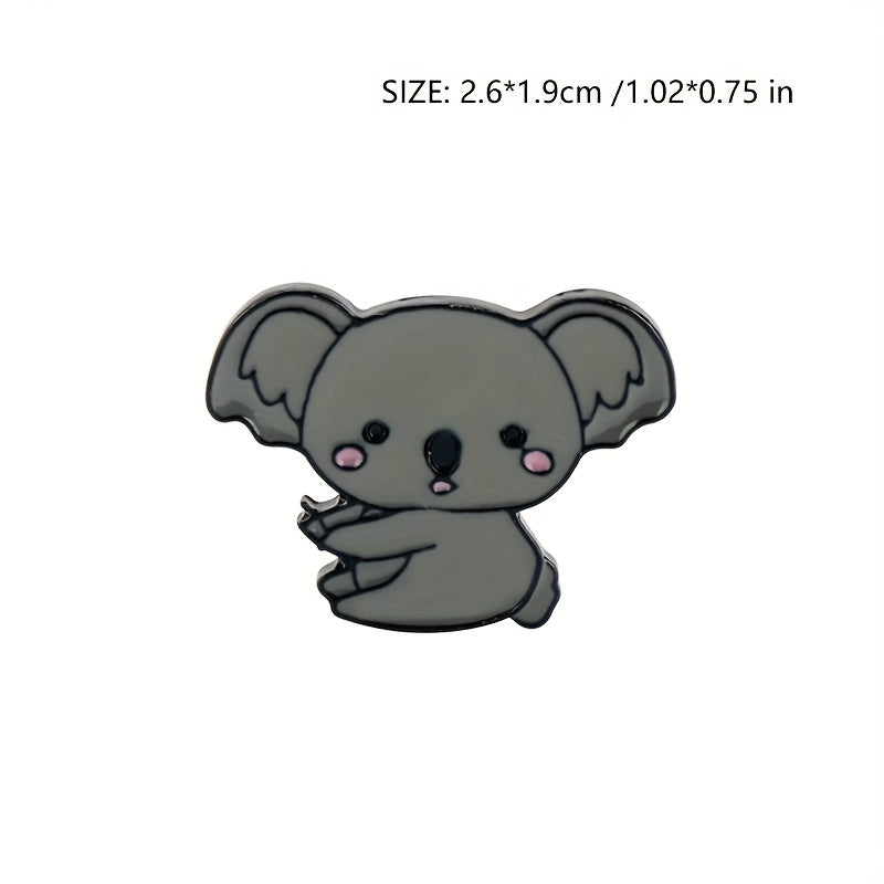Koala Brooch Enamel Badge Cartoon Casual Brooch For Men