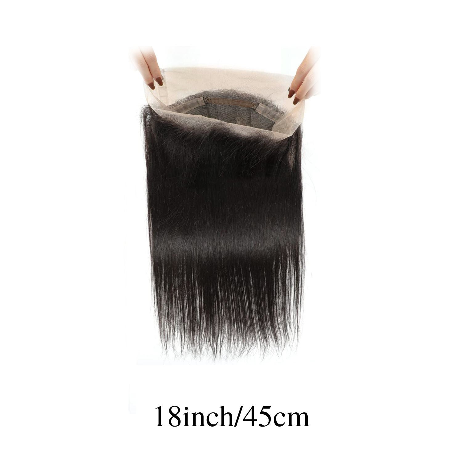 360 Lace Frontal Closure Straight Human Hair HD Transparent Lace