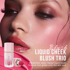 6-Color Long Lasting Liquid Blush, Velvet Matte Finish