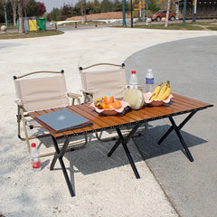 Folding Picnic Table Portable Low Height Egg Roll Table
