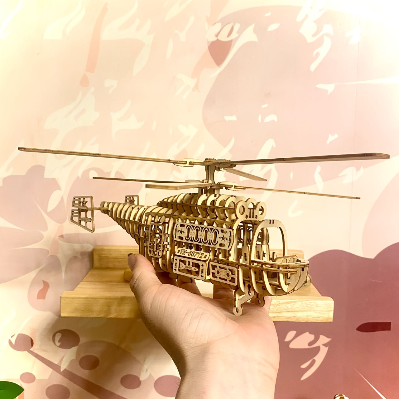 3D Airplane Puzzle - Creative Model Gift for Living Room & Bedroom