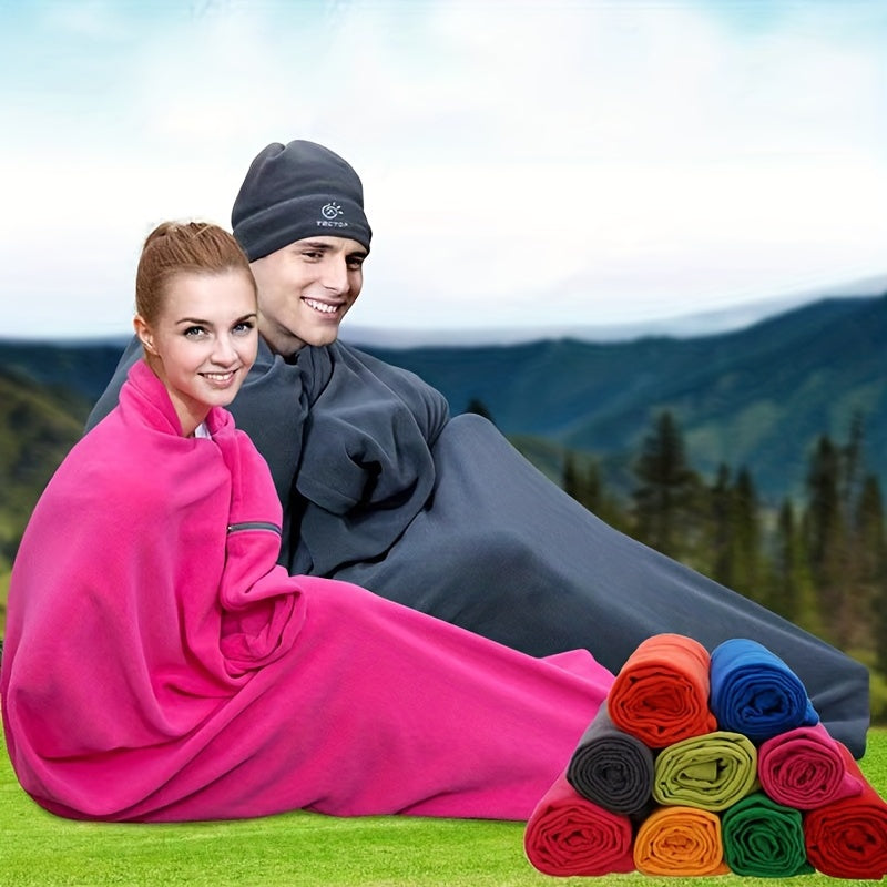 Portable Ultralight Polar Fleece Sleeping Bag for Outdoor Camping