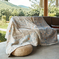 Bohemian Style Sofa Blanket Thick Cotton Soft Cover