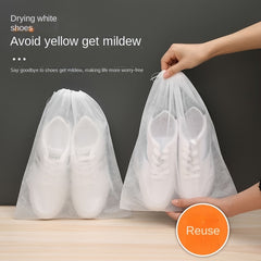 10pcs Dustproof Shoe Storage Bag for Travel and Drying Shoes
