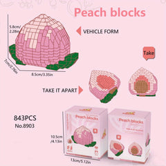 DIY Fruit Building Blocks Toys Banana Avocado Honey Peach