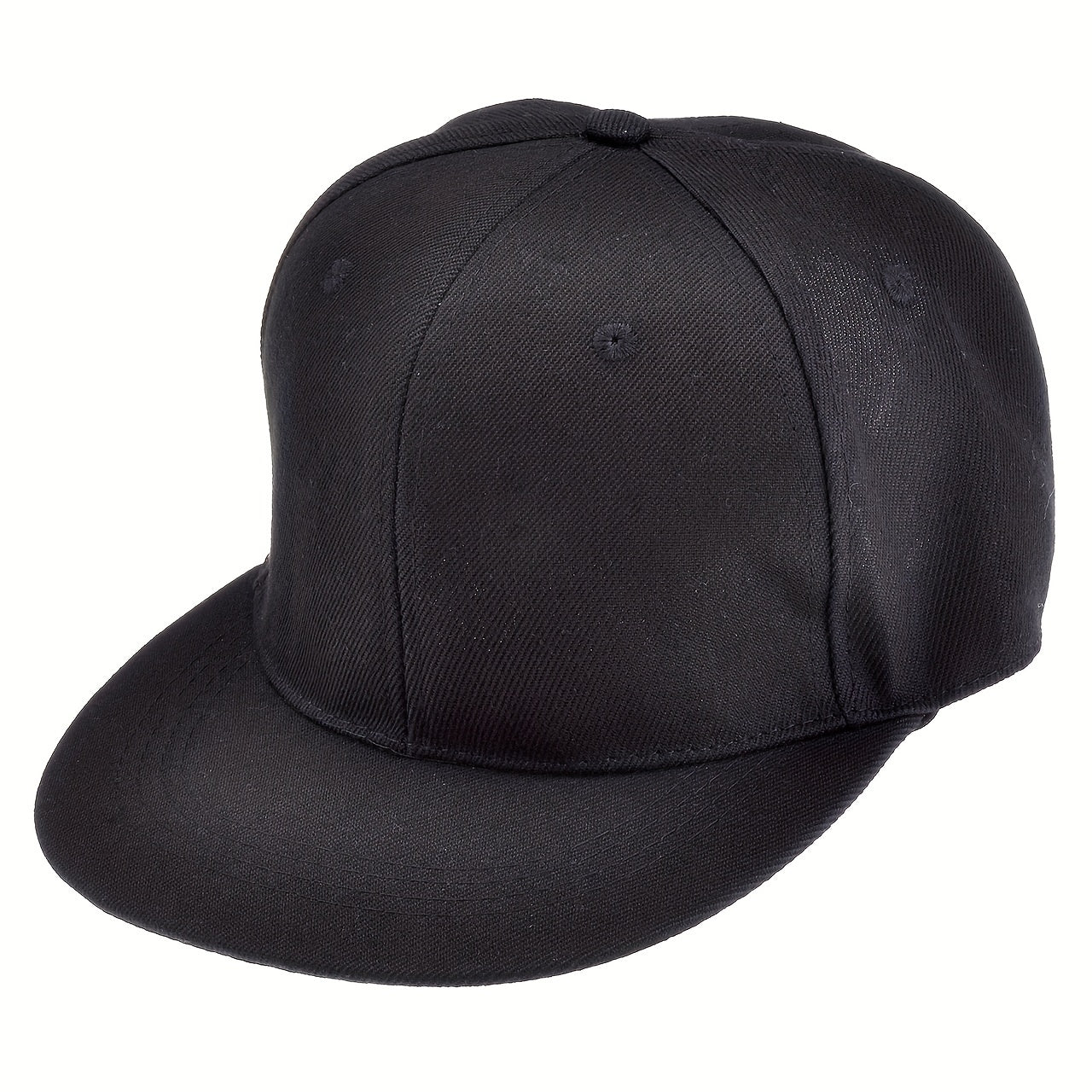 Solid Flat Brim Baseball Cap Hip Hop Peaked Cap