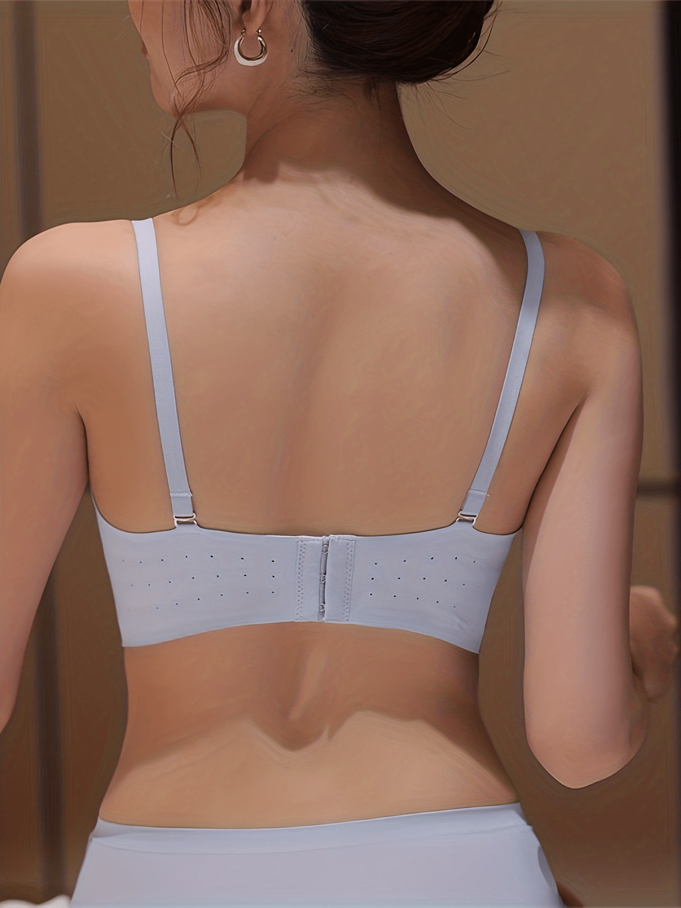 Seamless Strapless Bandeau Bra, Comfy Stretch Solid Everyday Bra