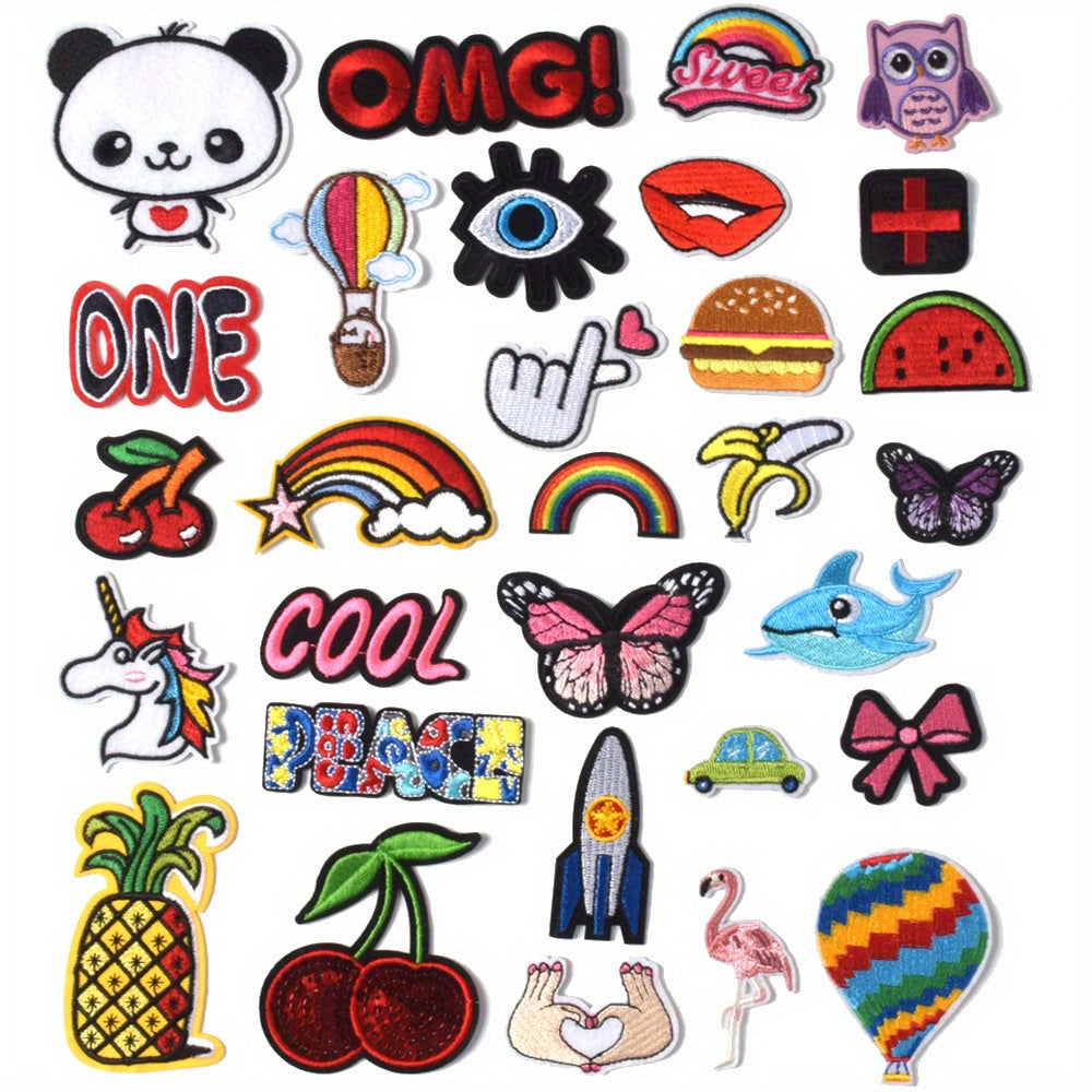 J CARP Embroidered Patches On Girls' Clothes Iron-On Sticker Patches
