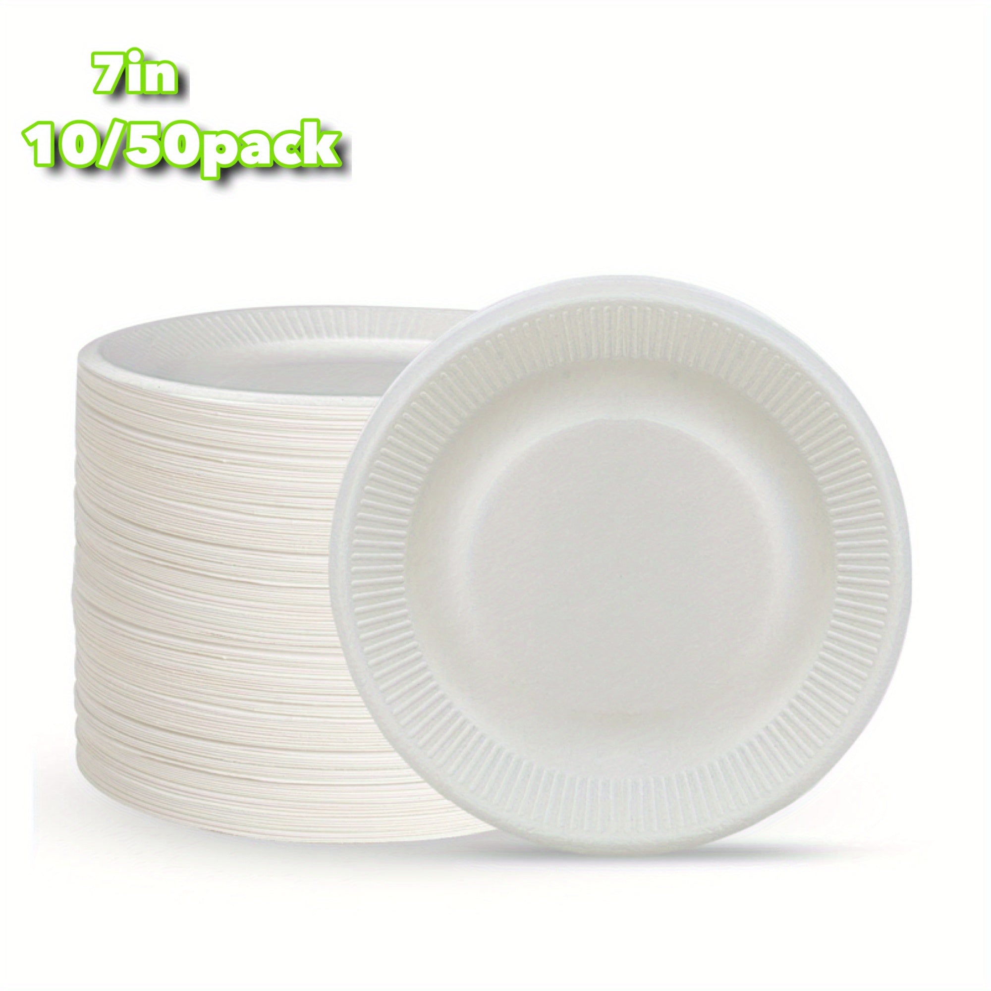Eco Sugarcane Paper Plates, 17-Pack