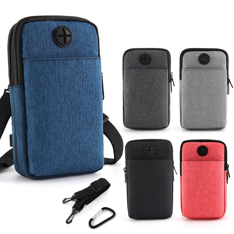 Men's Mobile Phone Crossbody Bag Functional Belt Waist Bag For Work