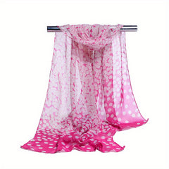 Dotted Gradient Thin Scarf Gauze Shawl Head Wrap Windproof Headscarf Hijab