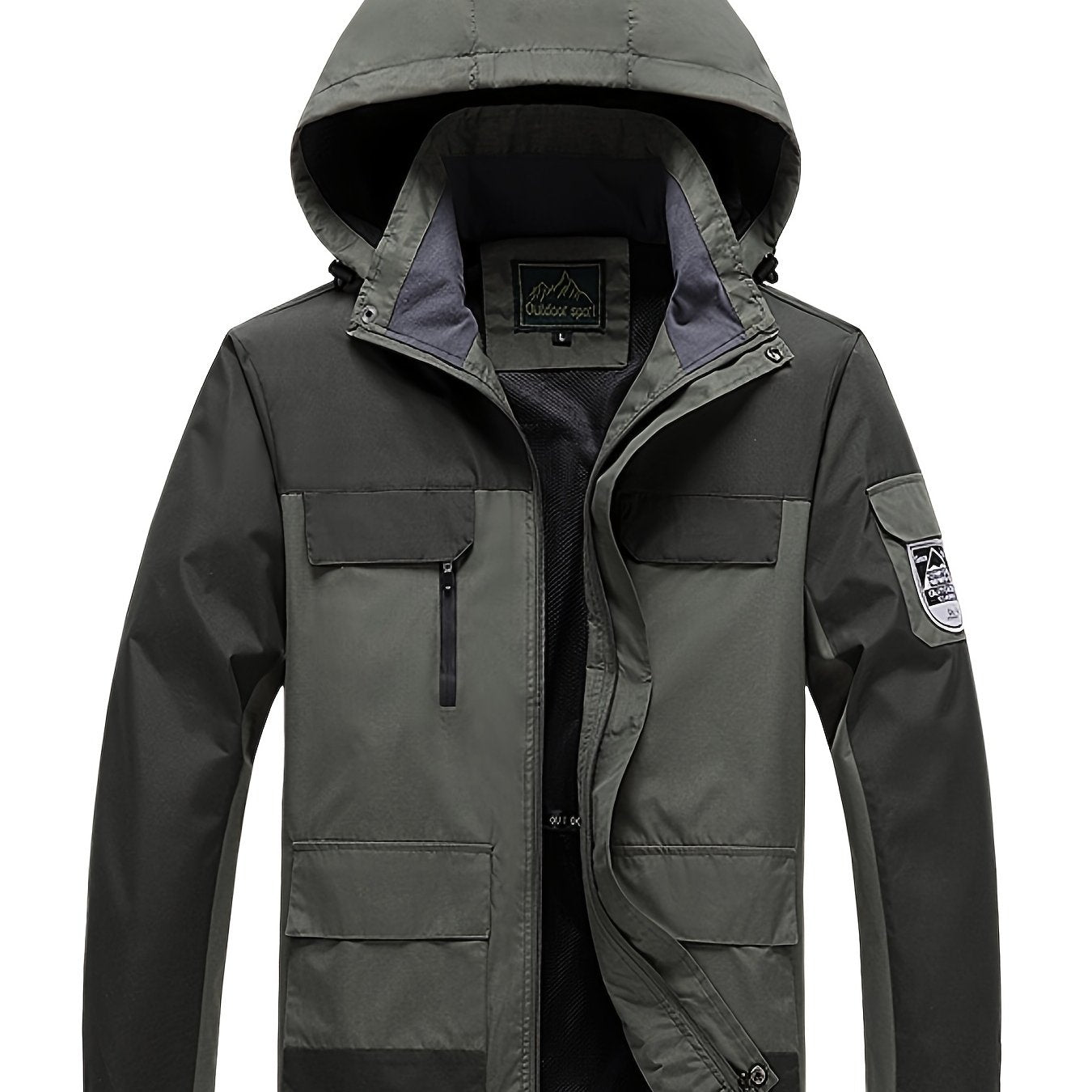 Men's Winter Windproof Lightweight Jacket With Hood