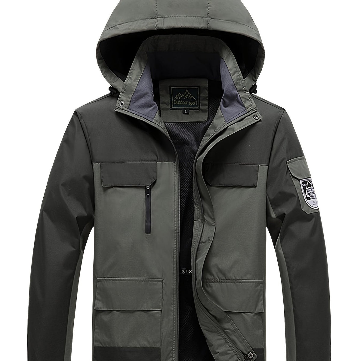 Men's Winter Windproof Lightweight Jacket With Hood