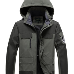 Men's Winter Windproof Lightweight Jacket With Hood