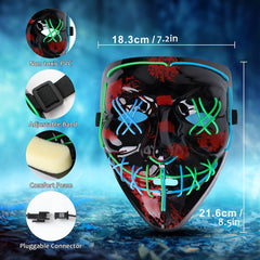 LED Shining Mask Halloween ELMASK Carnival Props