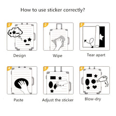 50pcs Magic Doodle Stickers For Mobile Phone Water Bottle Laptop