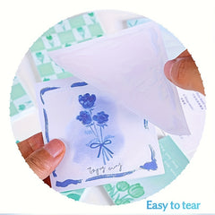 Rose Tulip Convenience Sticker Set of 4 Memo Books
