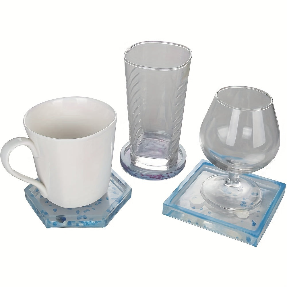 3pcs DIY Coaster Silicone Mold for Home Decor Making