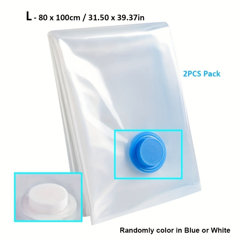 2PCS Vacuum Storage Bag Space Saver Bag With Hand Pump Compression Sealer Bags