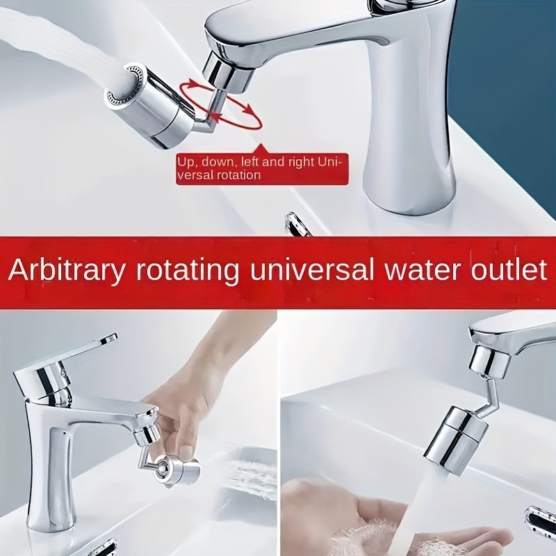 720 Degree Rotatable Faucet Aerator Splash-Proof Kitchen Bathroom Extension