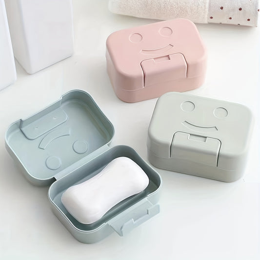 3pcs Rectangle Soap Box Travel Soap Container With Lid