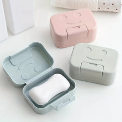 3pcs Rectangle Soap Box Travel Soap Container With Lid