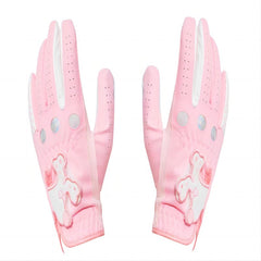 Women's Sheepskin Golf Gloves Topless Wear Soft Breathable Slip Resistant