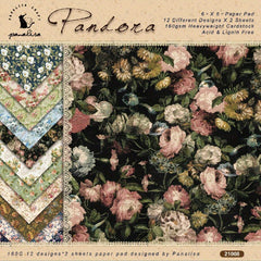 DIY American Themed Scrapbook Paper 6 inch Single Sided Flower Patterns