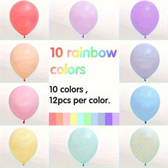 33pcs Rainbow Latex Balloons for Party Decoration