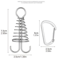 2pcs Adjustable Aluminum Tent Stakes with Spring Buckle