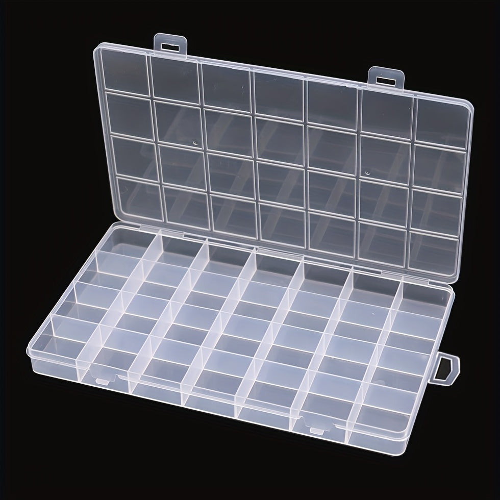 28 Grids Plastic Storage Box Jewelry Fishing Gear Organizer