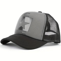 Men's Star Print Baseball Cap for Sun Protection