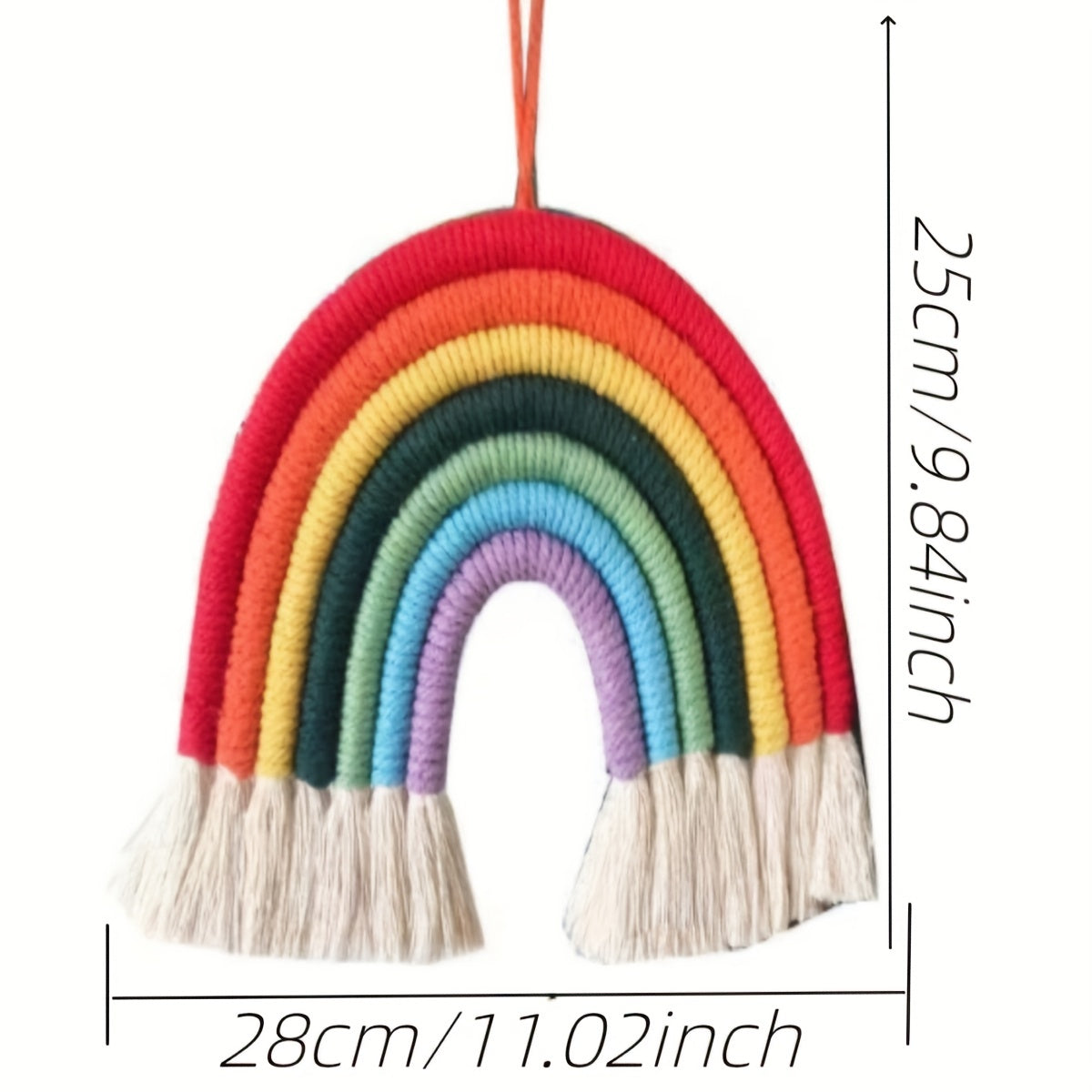 Rainbow Tassel Garland Macrame Wall Hanging Bohemian Decoration