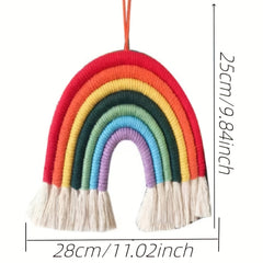 Rainbow Tassel Garland Macrame Wall Hanging Bohemian Decoration