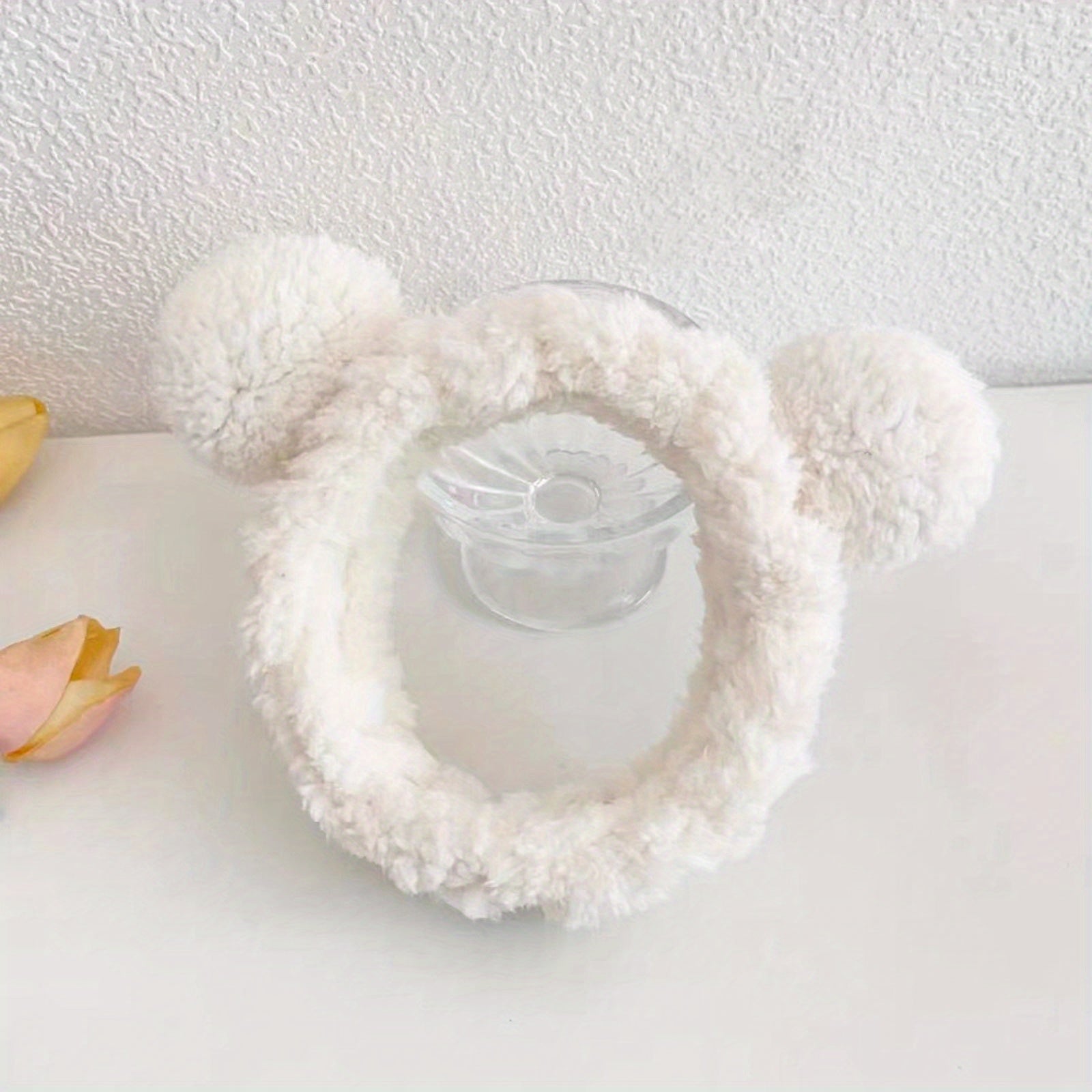 Bear Ear Headband Soft Facial Headband Head Wrap Plush Headband