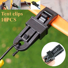 10pcs Large Sky Curtain Tent Clips Windproof Adjustable Buckles