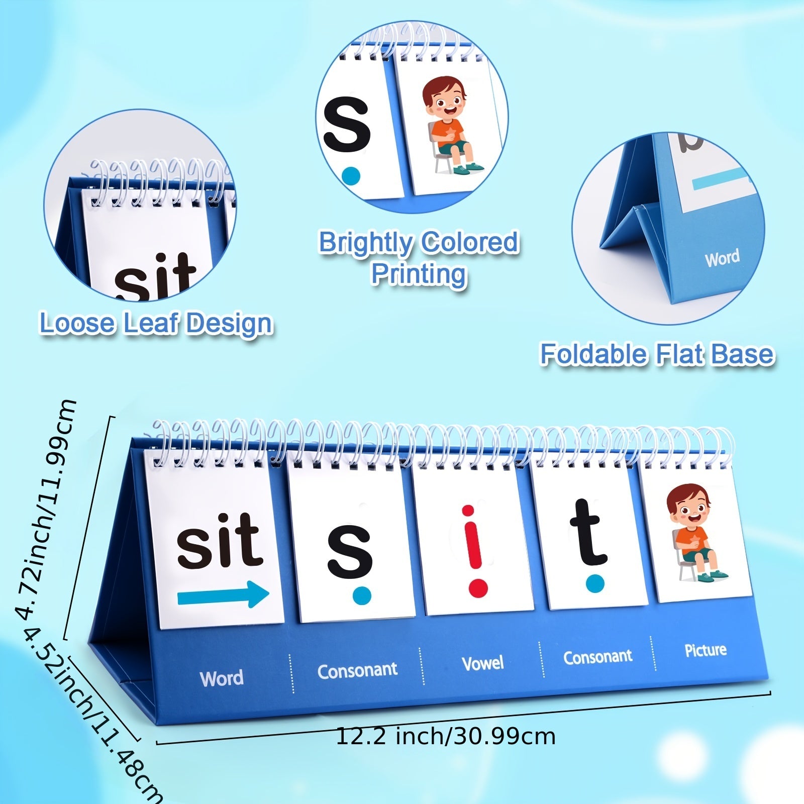CVC English Words Natural Spelling Desk Calendar - Teaching Words