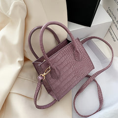 Crocodile Print PU Leather Crossbody Chain Shoulder Bag