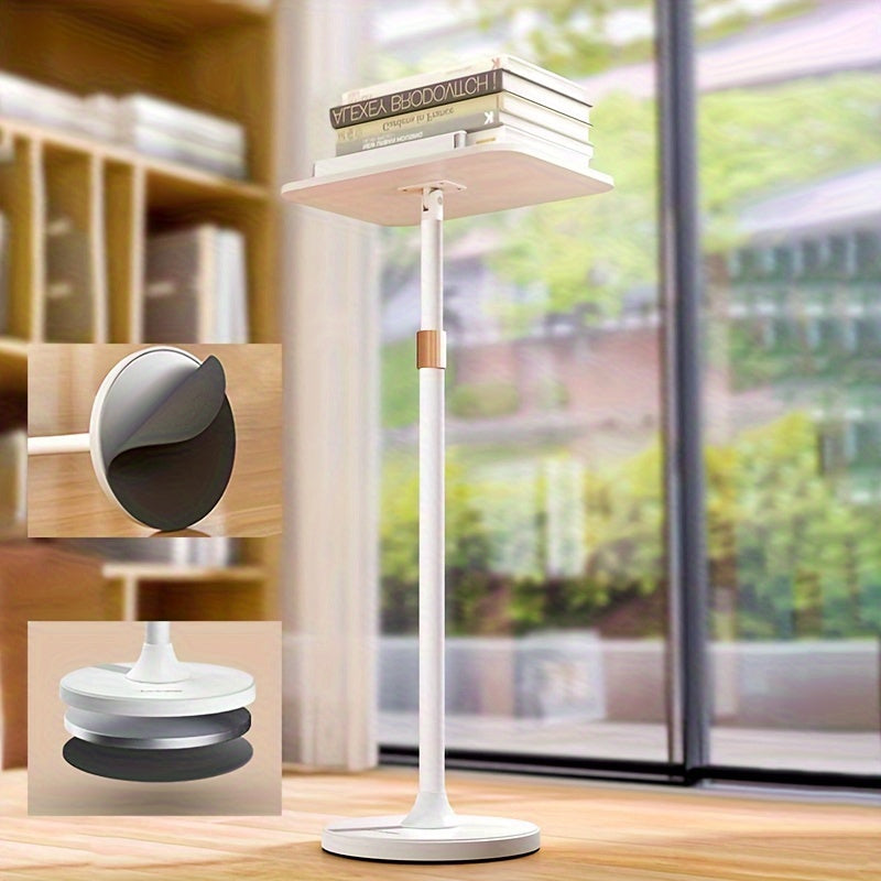 Floor standing Book Stand Standing Lift Reading Bookshelf Desktop Support Rod