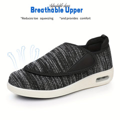 Striped Women's Diabetic Walking Shoes Non Slip Easy Wear Hand Wash or Dry Clean