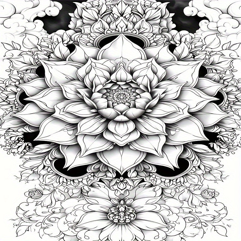 Thickened Dream Flower Coloring Book - 22 Pages
