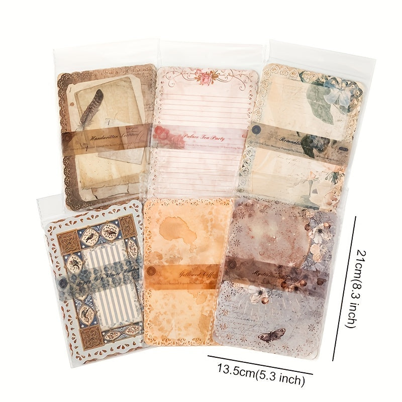 10pcs Vintage Scrapbook Paper Mix Special Papers For Scrapbooking