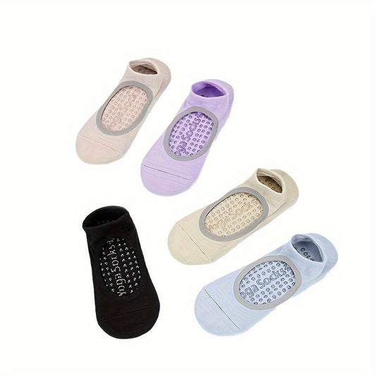 Women's Yoga Socks Anti Skid Non Slip Floor Slippers with Grips