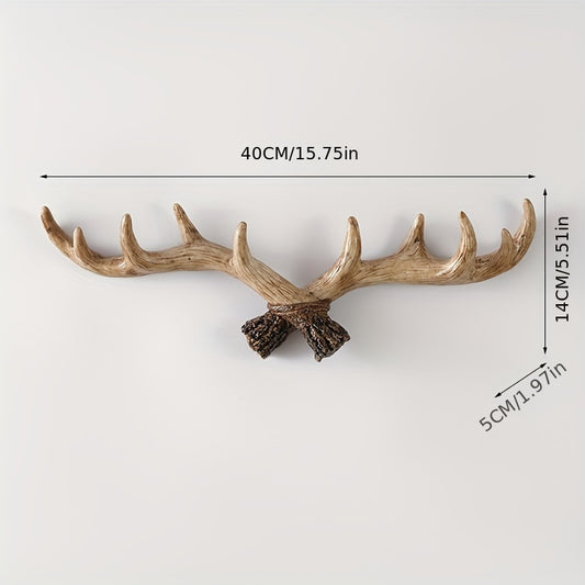 Vintage Deer Horn Decor Key Hanger Hook