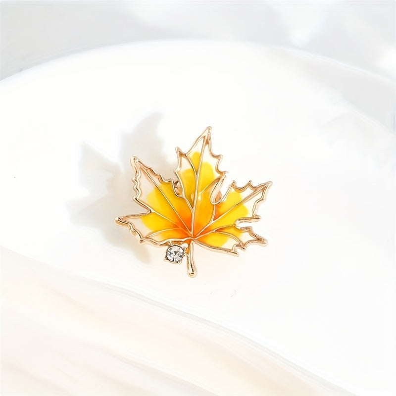 Maple Leaf Shape Brooch Pin Jackets Dress Suit Hats Scarves Pants Jewelry