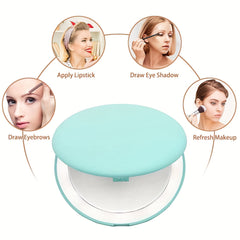 Compact Mirror With Light 1X 3X Magnification LED Travel Makeup Mirror