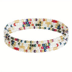 Boho Layer Beads Chain Colorful Women Belly Chain Decorative Dress Chain